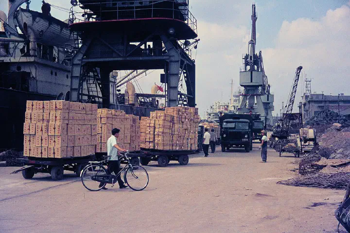 The Port of Shanghai.