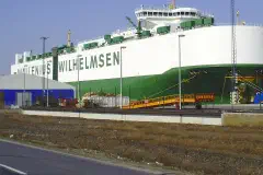The car carrier "Aida" in the port of Bremerhaven