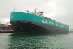 Car carrier ELEKTRA au port au port de Casablanca - Morocco - IMO: 9176577 Pavillon: Norway Genre du navire: Vehicles Carrier Année de Construction: