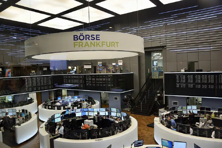 The Frankfurt Stock Exchange.