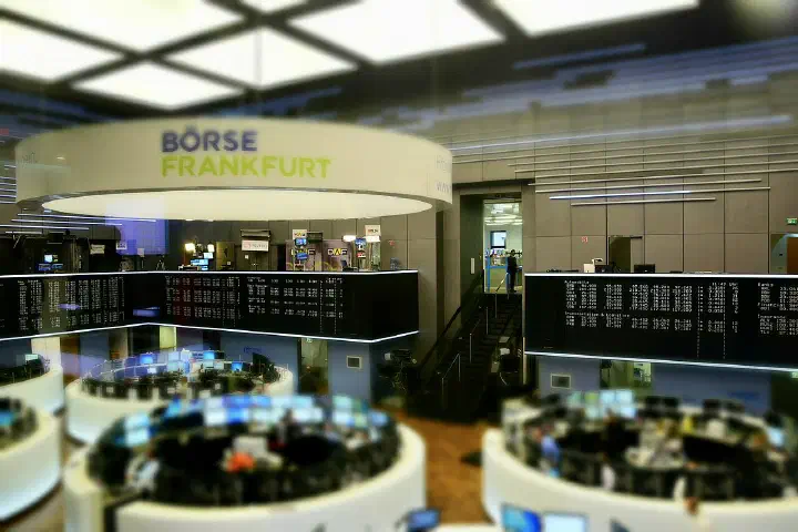 The Frankfurt Stock Exchange.