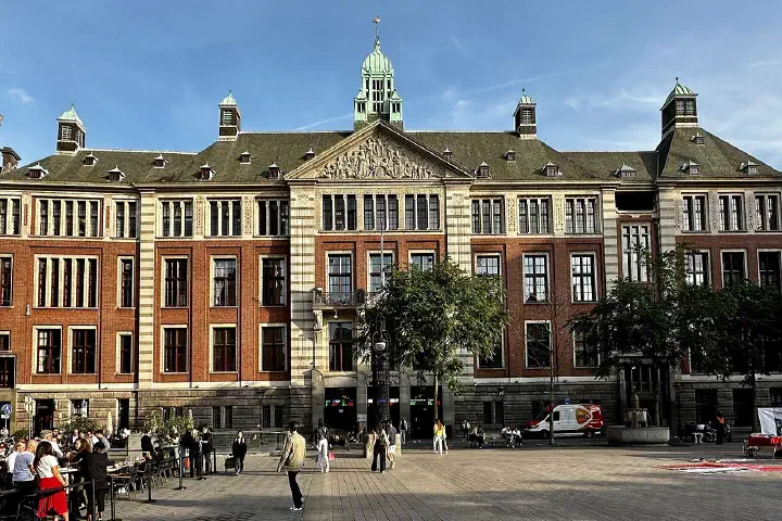 The Euronext Amsterdam stock exchange building.