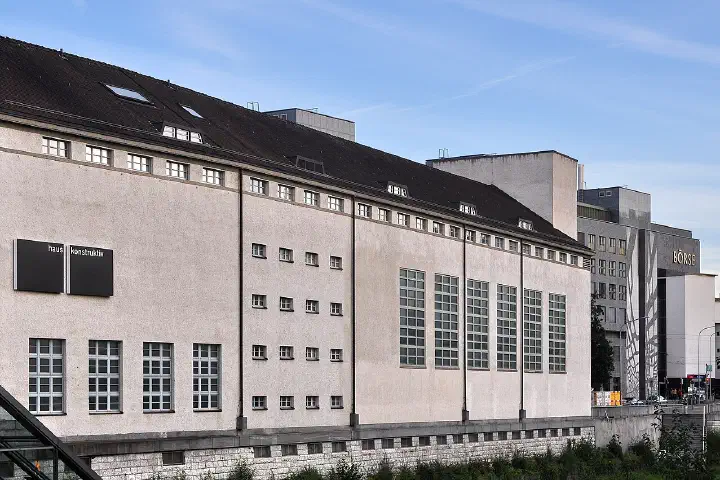The Zurich stock exchange, the EWZ Selnau substation and Haus Konstruktiv in Zurich-Enge.