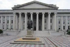 The Treasury Building in Washington, D.C., 2012.