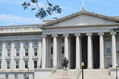 The Treasury Building in Washington, D.C., 2012.
