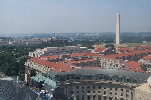 Buildings in the Federal Triangle.