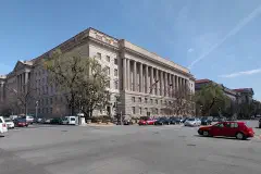 The Herbert C. Hoover Building, headquarters of the U.S. Department of Commerce, Washington.