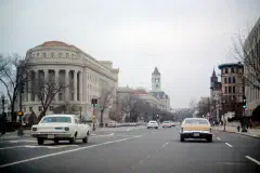 Pennsylvania Avenue, looking west toward the Post Office Building.