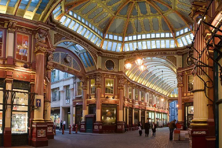 Leadenhall Market in London, February 2006.