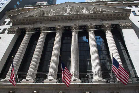 The New York Stock Exchange building.