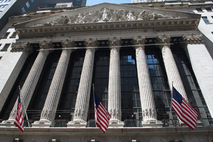 The New York Stock Exchange building.