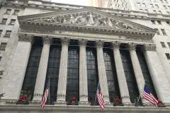 The façade of the New York Stock Exchange.