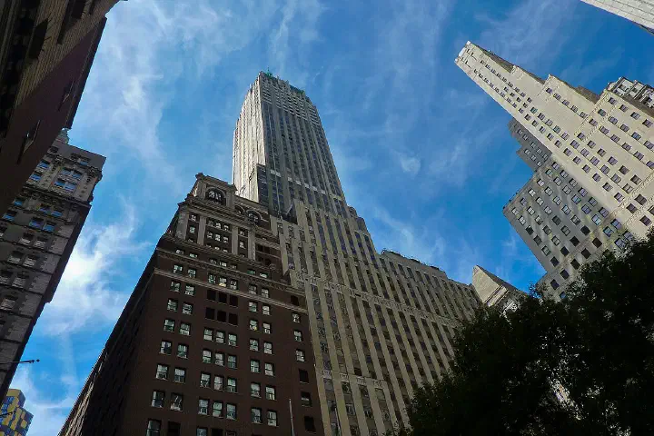 40 Wall Street, also known as the Trump Building and originally named the Bank of Manhattan Trust Building.