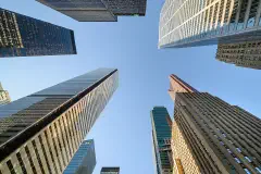 Buildings in Toronto's Financial District.