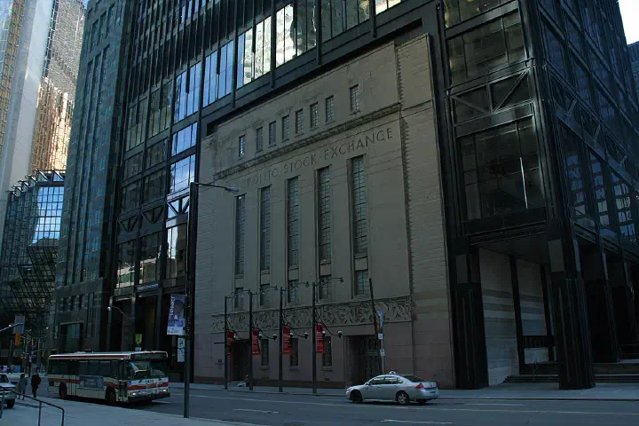 The Old Toronto Stock Exchange (1937) on Bay Street.